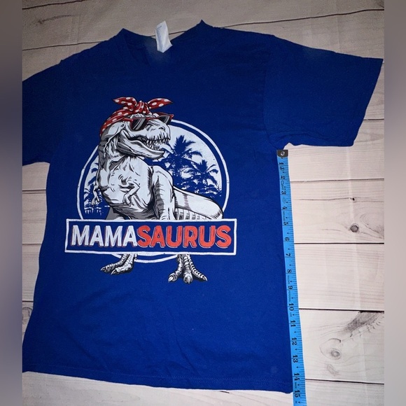 Blue Mamasaurus Graphic T-Shirt Size Small
Summer Casual Everyday Short Sleeve - Picture 4 of 5